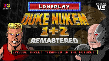 Duke Nukem 1 & 2 Remastered - Duke Nukem 1 - Ep 3: Trapped in the Future! (2023) [Evercade] | 4K/60
