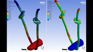 FEA Simulation of Tying a Double Knot on a Polyethylene Wire or Rope - ANSYS WB Explicit Dynamics