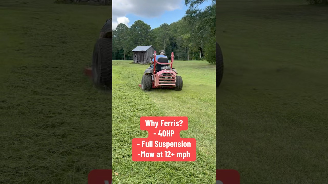Mowing with Ferris Mowers! Most comfortable mower ever built!