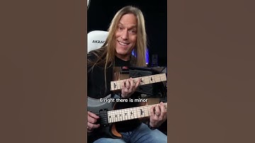 1 4 5 Is Major, 3 and 6 Is Minor | Steve Stine Guitar Lesson #shorts #short