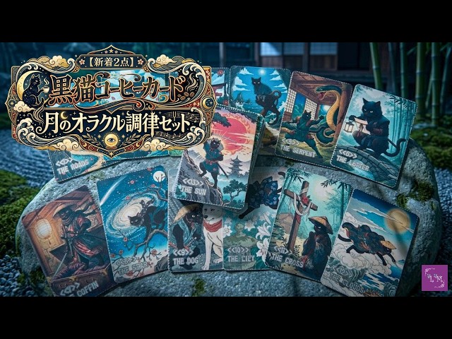2 New Arrivals] Black Cat Coffee Cards & Moon Oracle Tuning Set