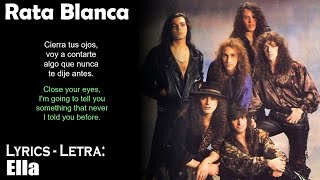 Rata Blanca - Ella (Lyrics Spanish-English) (Español-Inglés)