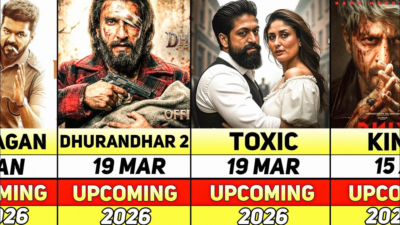 Top 50 Indian Upcoming Most Anticipated 🎬Movies In 2026 ?😱 | King | Toxic |Dhurandhar 2 | Filmy Ask