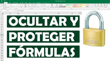 Como ocultar fórmulas y proteger celdas en Excel.