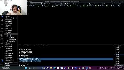Expense Tracker (CLI) is my project at Harvard University for my CS50 degree.