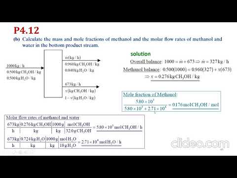 P4.12 & P4.20 solved (Chemical Engineering Principles I)