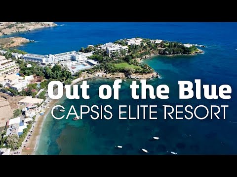 Video: Neddykket i en privat halvø på Kreta: Ud af Blue Capsis Elite Resort