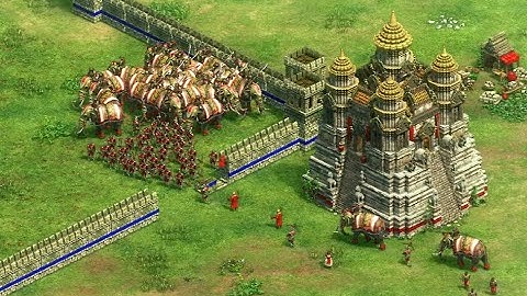 AoE 2 low ELO, Khmer v Mongols, map control v total defense