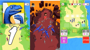 Jurassic History Raid Gameplay Walkthrough #1 (Android, IOS)