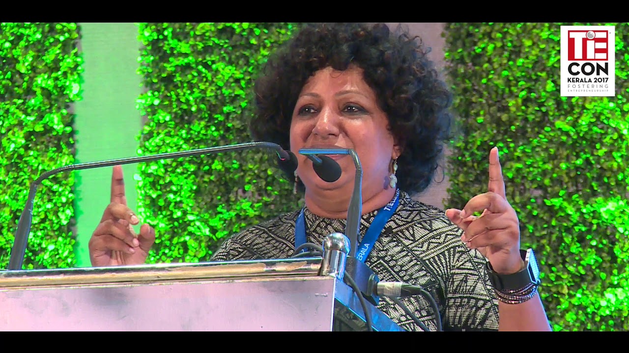 Ambika Pillai, Celebrity Hair Stylist & Makeup Artist Keynote address at TiECON Kerala 2017