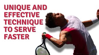 A totally unique way of adding speed to your serve