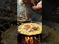 Bánh xèo đổ bằng chảo gang - Bếp Lặng #asmr #cooking #forestcooking #food #slowliving