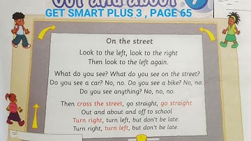CEFR ENGLISH GET SMART YEAR 3 :: UNIT 7: OUT AND ABOUT :: SING A SONG PAGE 65