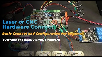 FluidNC // ESP32 GRBL // Beginner Tutorial // Connect hardware // Limits // Probe // Motor // Relays