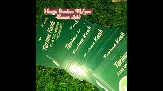 Kartu Ucapan Terimakasih / Kartu Souvenir