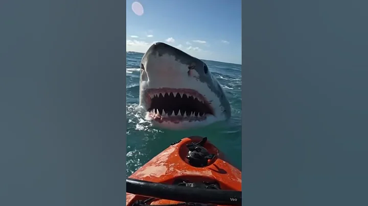 KAYAKER Stalked by GREAT WHITE SHARK! 🤯 Too Close For Comfort!
