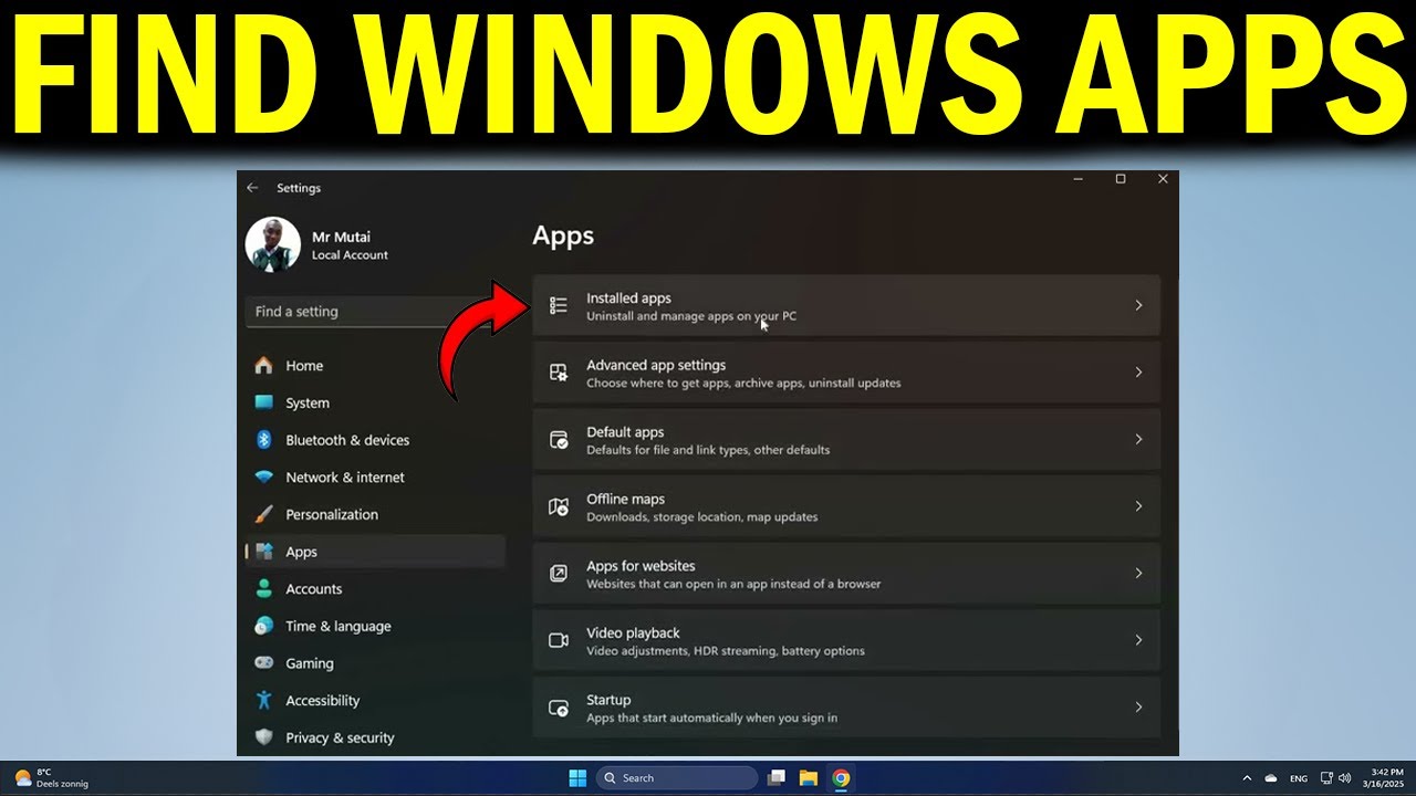 How To Find Your Programs and Apps on Windows 11 - Quick Fix - YouTube