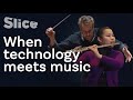 A blind musician touches the music | SLICE