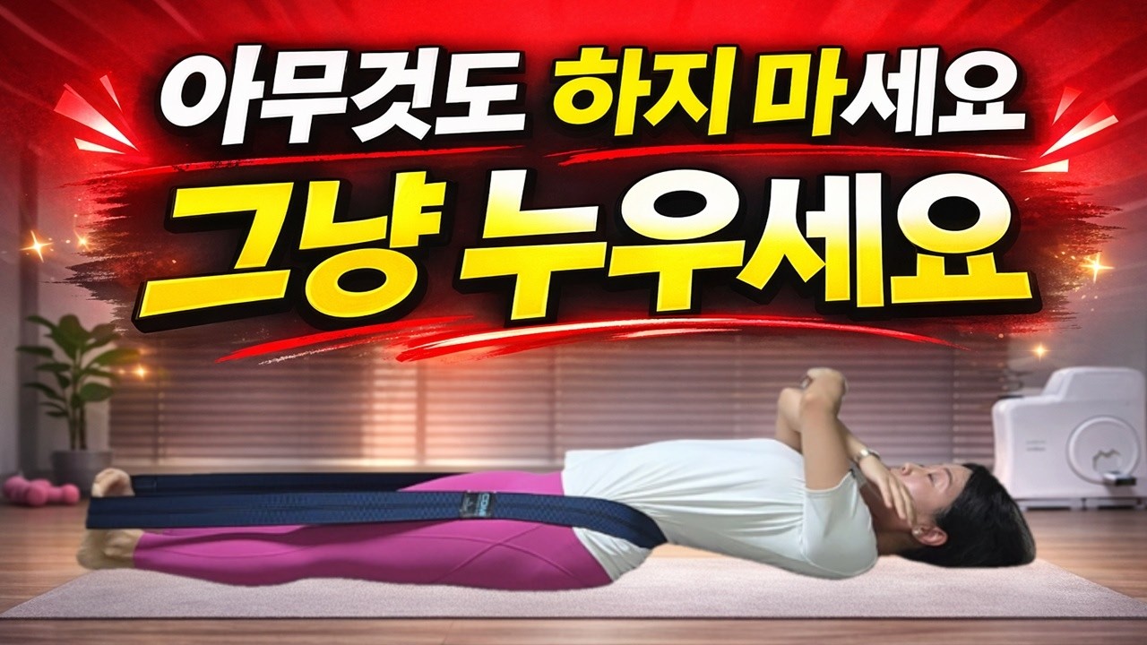 운동하지 마세요! 누워만 있어도 골반이 돌아옵니다 (허리통증 즉시 완화)