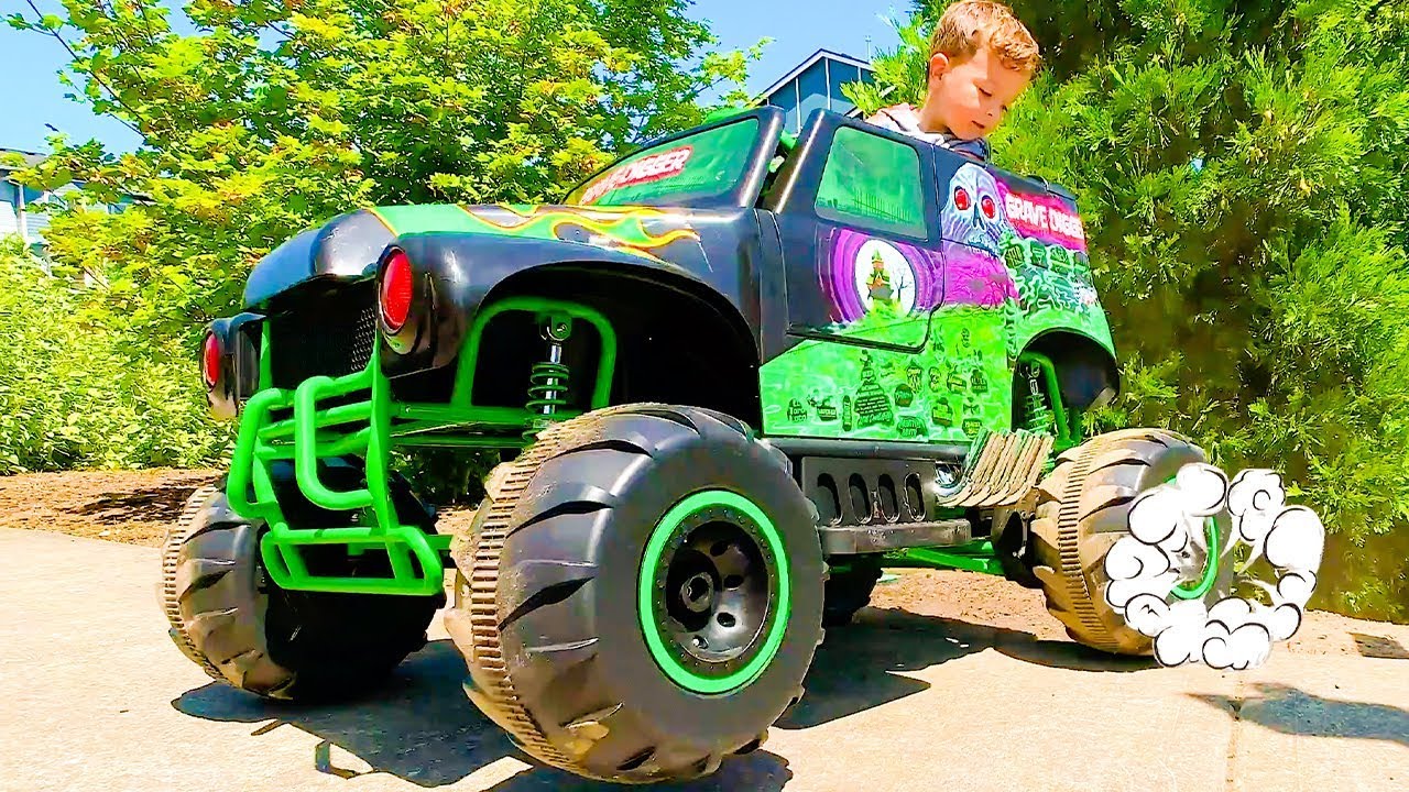 Ride On Toy Grave Digger Monster Truck 24v Grave Digger Toy For Kids