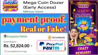 Mega coin dozer app payment proof.mega coin dozer app real or fake.Online earning app.Mr Raza screenshot 2
