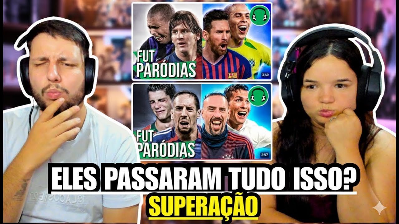 CASAL REAGINDO - ♫ AS MAIORES SUPERAÇÕES DO FUTEBOL | Paródia Amor e Fé - Hungria Hip Hop