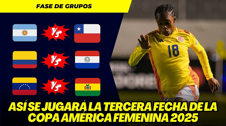 COPA AMÉRICA FEMENINA 2025: ASÍ SE JUGARÁ LA TERCERA FECHA