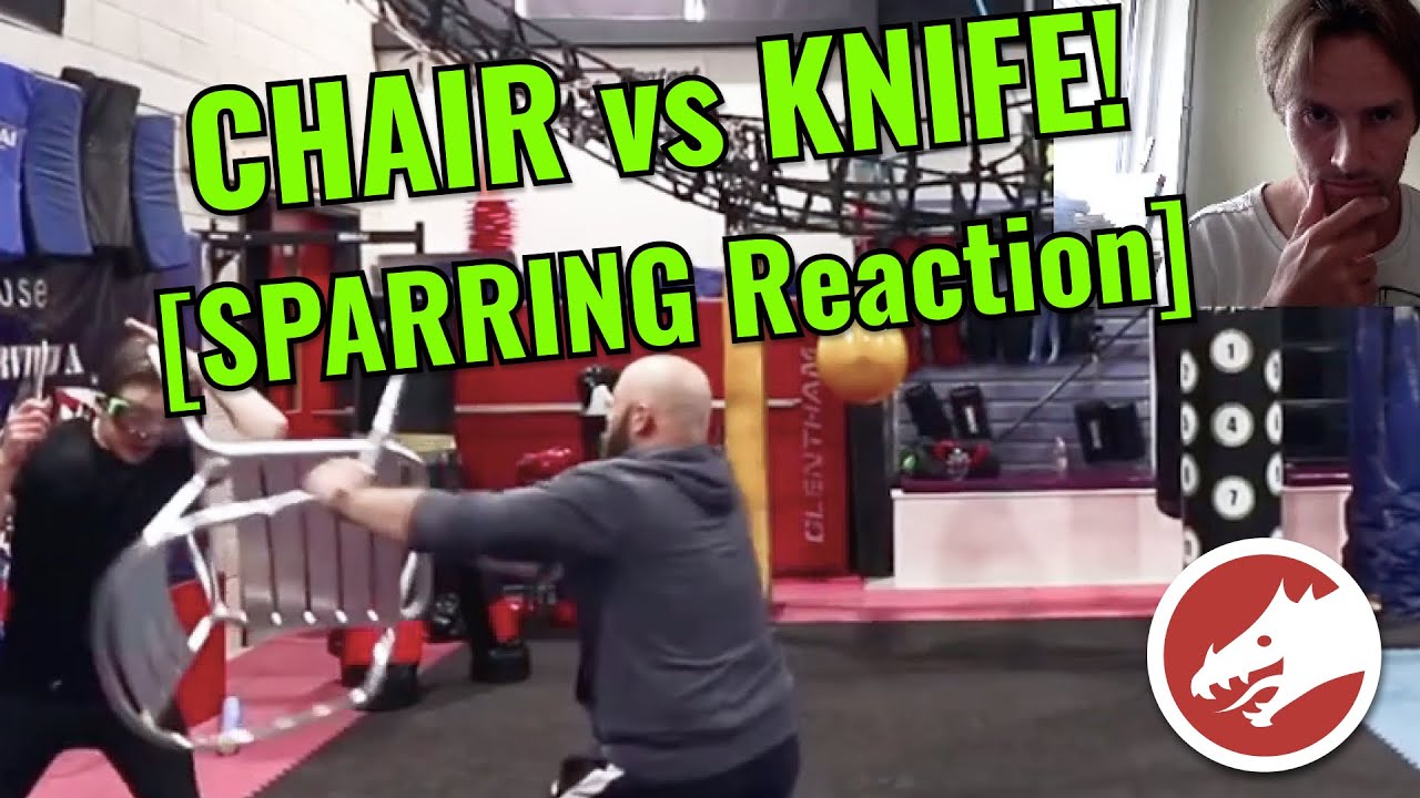 Chair vs Knife! Improvised Weapon Sparring! YouTube