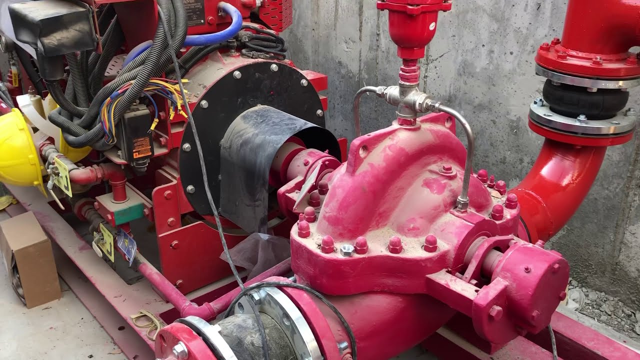 شرح تركيب مضخه الحريق خطوه بخطوه