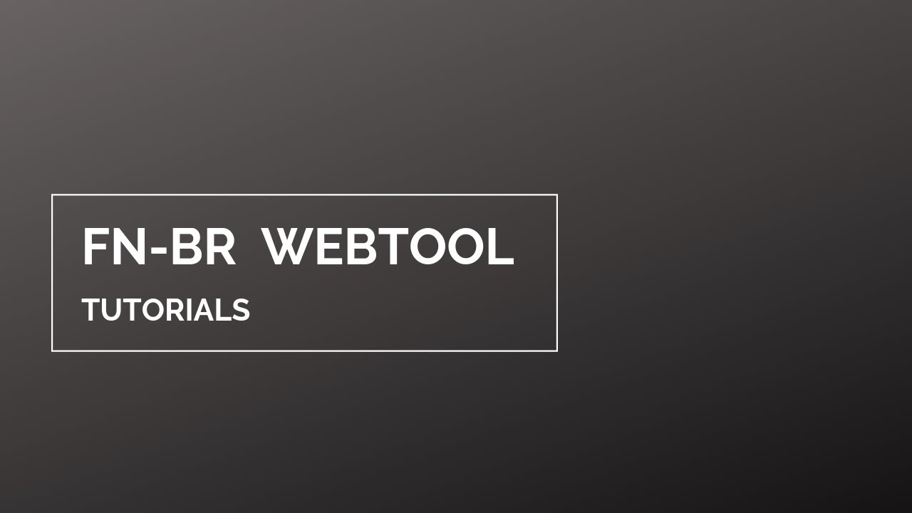 Web Fn Pro FN Br WebTool Tutorial 01 Menus - YouTube