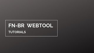 FN Br WebTool Tutorial 01   Menus