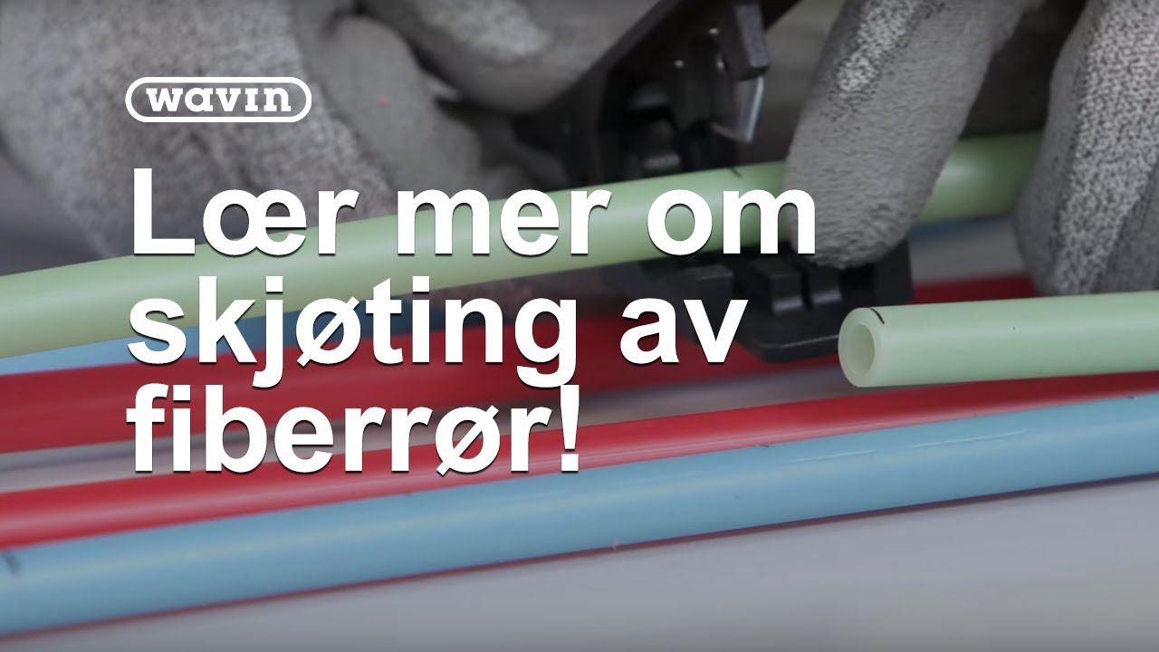 Skjøting av Fiberrør | Wavin - YouTube