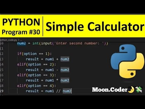 Create Calculator using Python - YouTube