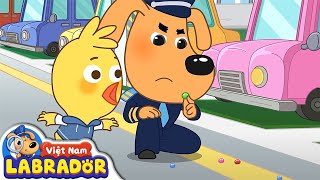 Cẩn thận khi chơi ở bãi đậu xe | Cảnh sát trưởng laborador | Hoạt hình thiếu nhi vui nhộn | BabyBus screenshot 5