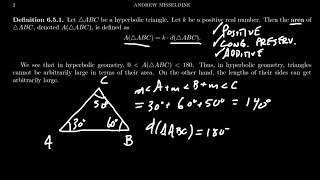 Hyperbolic Area