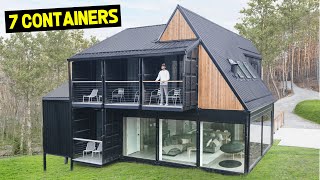 WORLD’S LARGEST SHIPPING CONTAINER HOME AIRBNB! (7 Containers)