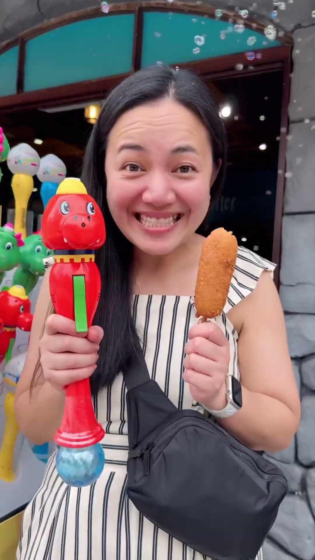 Kid gets a reward for eating corndog??❤️?✅????