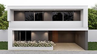 House Design 10x25 Meters | Casa de 10x25 metros