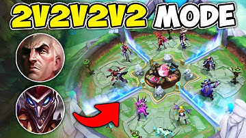 We played the NEW 2v2v2v2 game mode and it
