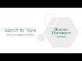 Search by topic  library homepage search