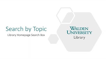 Search by topic:  Library homepage search