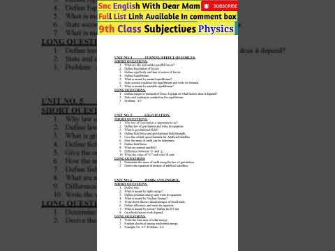 physics subjective 9th
