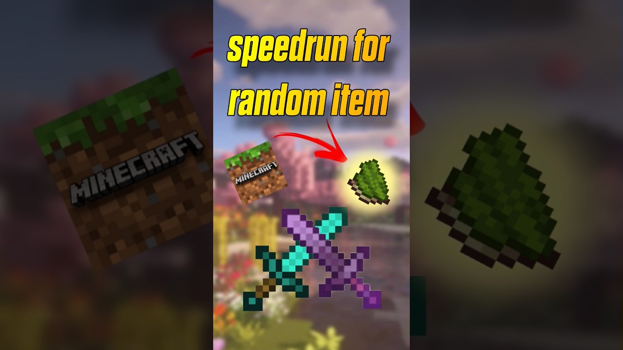 Speedrun Random Item Part 17 (green dye) #speedrun #minecraft #shorts