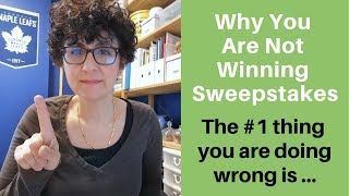 Why You Are Not Winning Sweepstakes