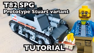 WW2 Lego Florida Shoooter T82 SPG Prototype Stuart Variant Tutorial/Instructions