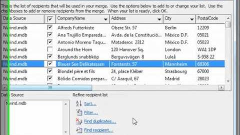 Microsoft Office Training -  Word Mail Merge From Microsoft Access