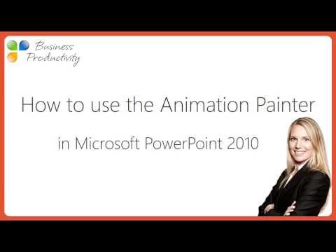 Using the PowerPoint Animation Painter