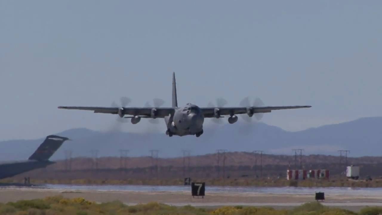 Up Close C-130 Hercules Takeoff - Test Flight Nation 2009