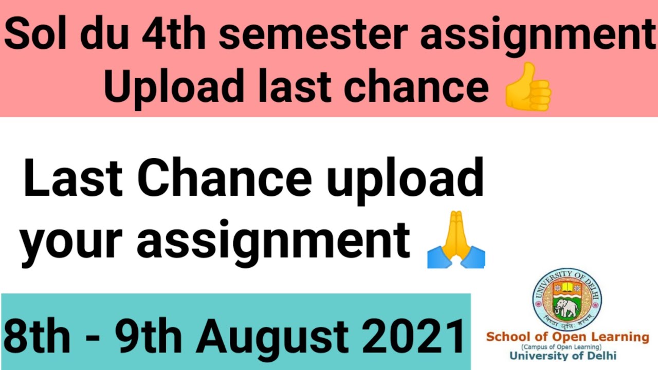 DU-SOL 4th semester assignment Upload last chance 👍
