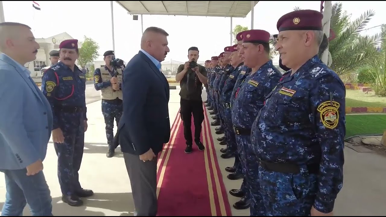 وزير الداخلية يطلع على سير ومنهاج التدريب في مدرسة تدريب الشرطة الاتحادية بمعسكر النعمانية